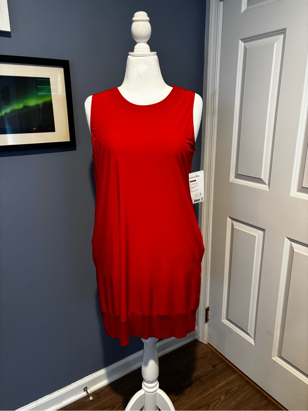 Athleta Women’s Sleeveless Red Shift Dress BNWT!